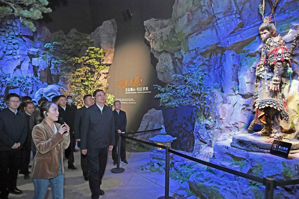 林红玉在《黑神话:悟空》遇见山西——古建数字艺术展调研文旅产业发展