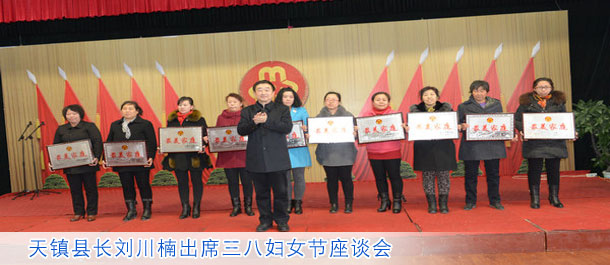 天镇县长刘川楠出席三八妇女节座谈会