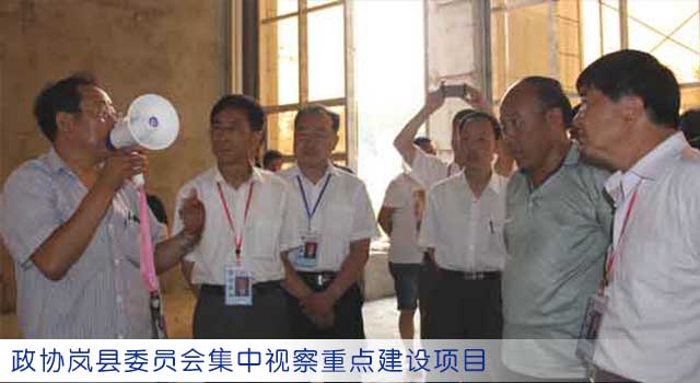 政协岚县委员会集中视察重点建设项目