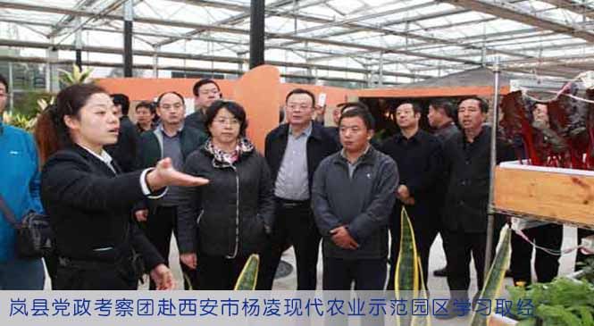 岚县党政考察团赴西安市杨凌现代农业示范园区学习取经
