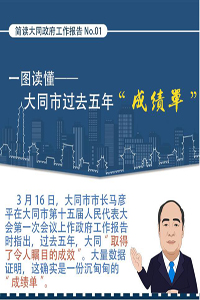 【图说】一图读懂&mdash;&mdash;大同市过去五年&ldquo;成绩单&rdquo;