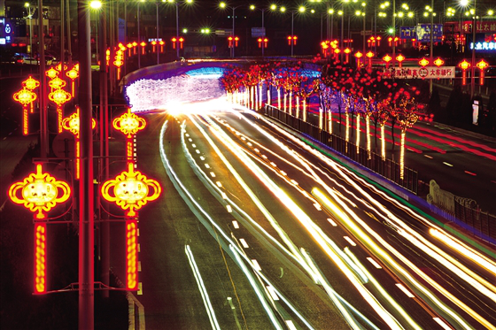 亮化美化工程为晋中点亮不夜天