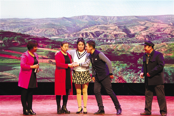 太谷县建桃秧歌剧团排演新编剧目《枣树坪》