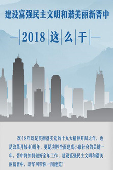 【图说】建设富强民主文明和谐美丽新晋中，2018这么干！