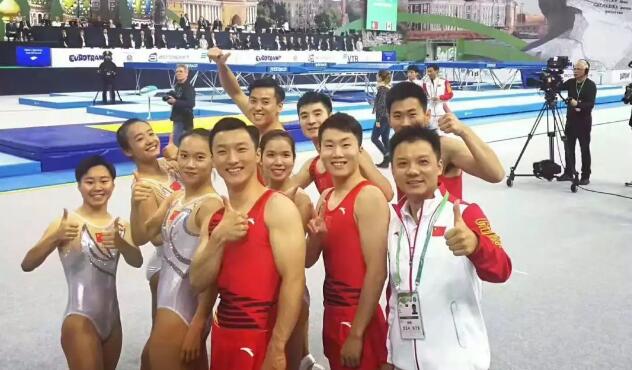 中国队夺首个蹦床世锦赛大团体冠军
