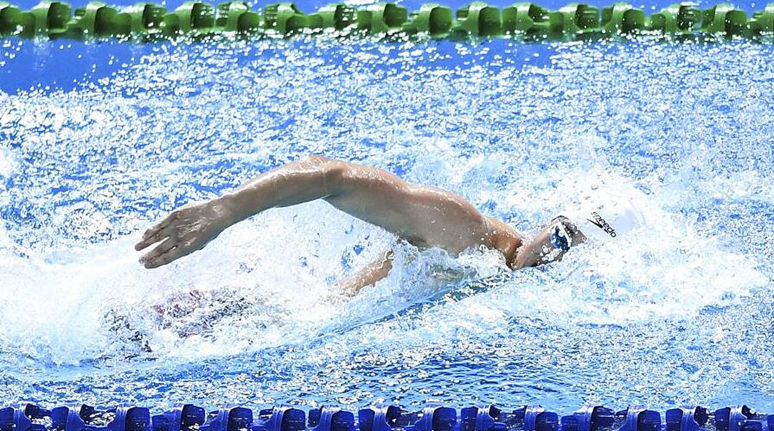 游泳——体校乙组男子200米自由泳决赛赛况 