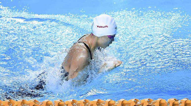 游泳——体校甲组女子100米蛙泳决赛赛况