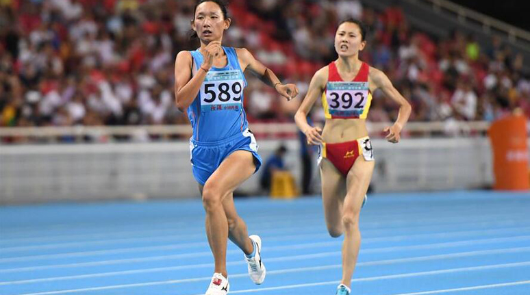 田径——体校甲组女子5000米决赛赛况