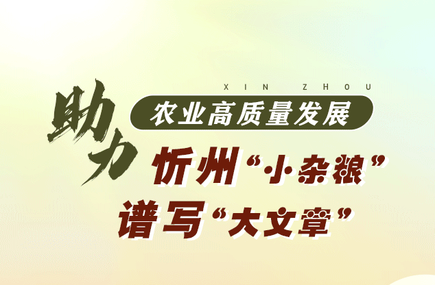 助力农业高质量发展，忻州“小杂粮”谱写“大文章”