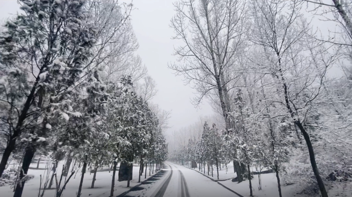 冬日藏山,雪景如画